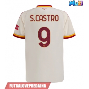 Lacne Muži Futbalové dres AS Roma Santiago Castro #9 2026-27 Krátky Rukáv - Preč